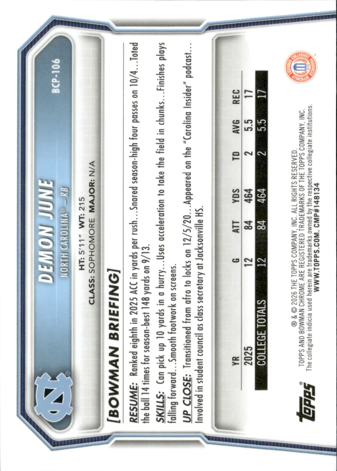 Demon June card back
