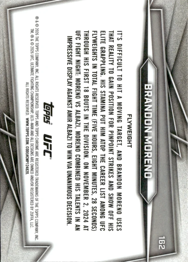 Brandon Moreno card back