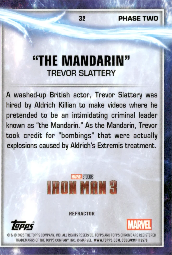 Trevor Slattery card back