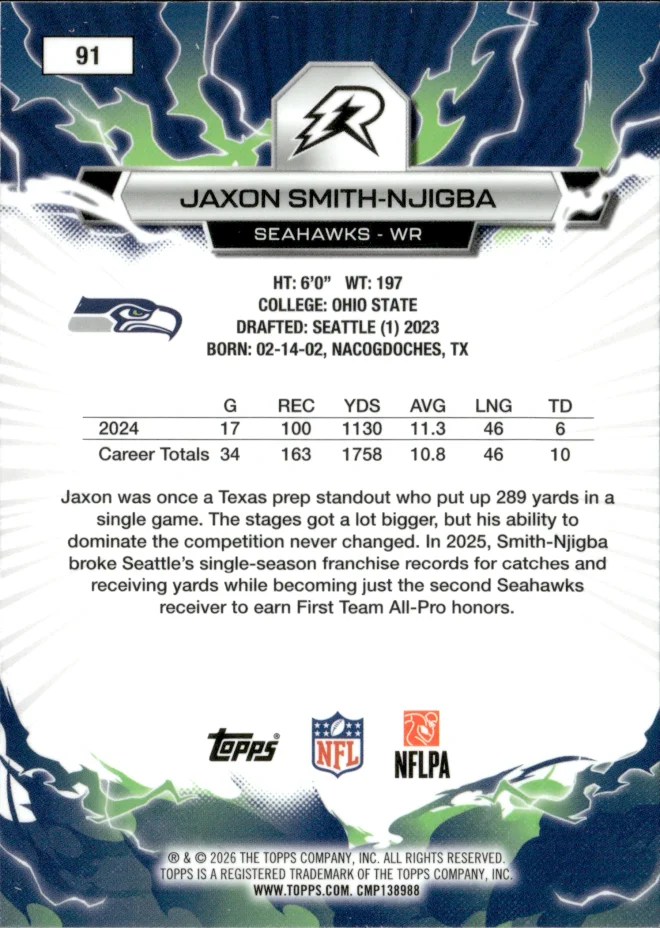 Jaxon Smith-Njigba card back