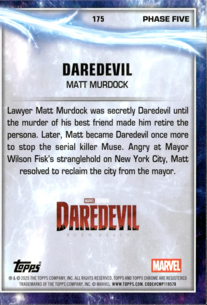 Matt Murdock card back