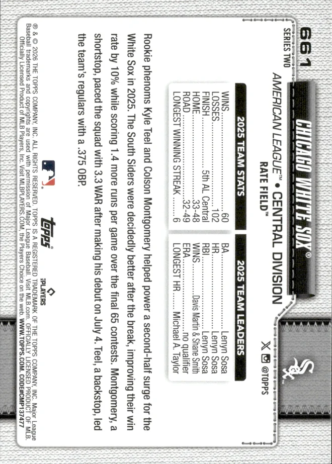 Card 6 card back