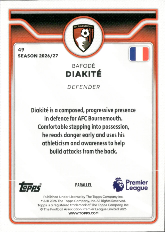 Bafodé Diakité card back