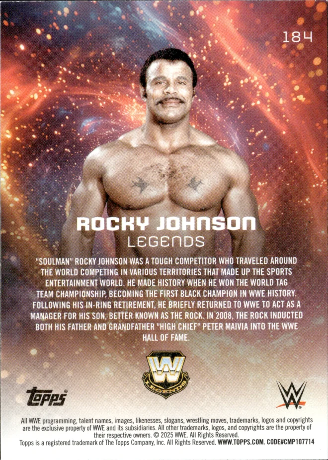 Rocky Johnson card back
