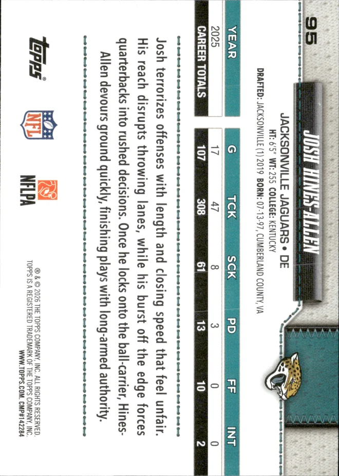 Josh Hines-Allen card back