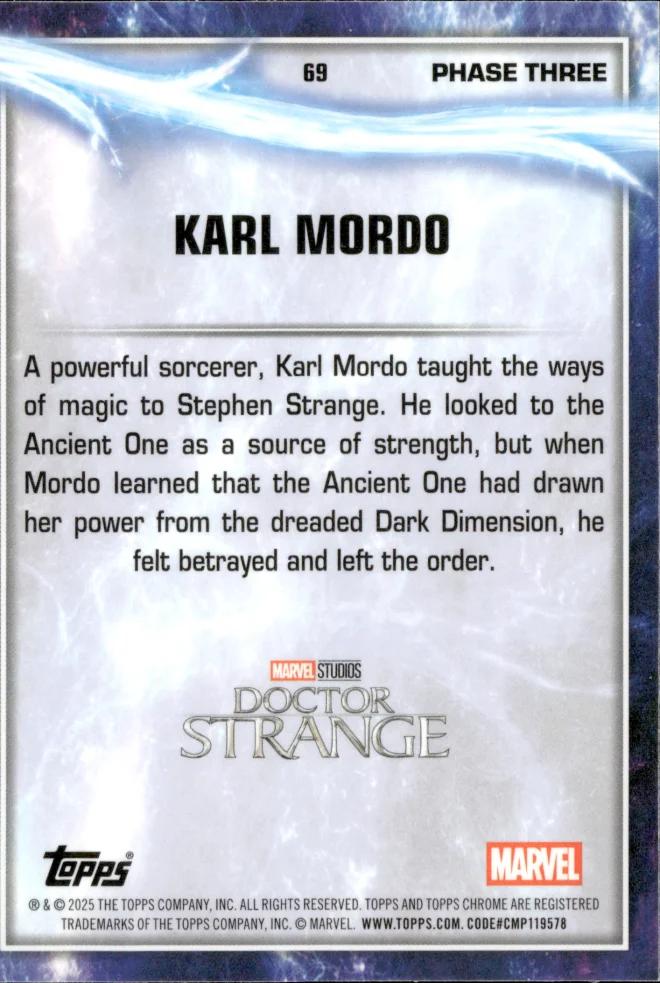 Karl Mordo card back