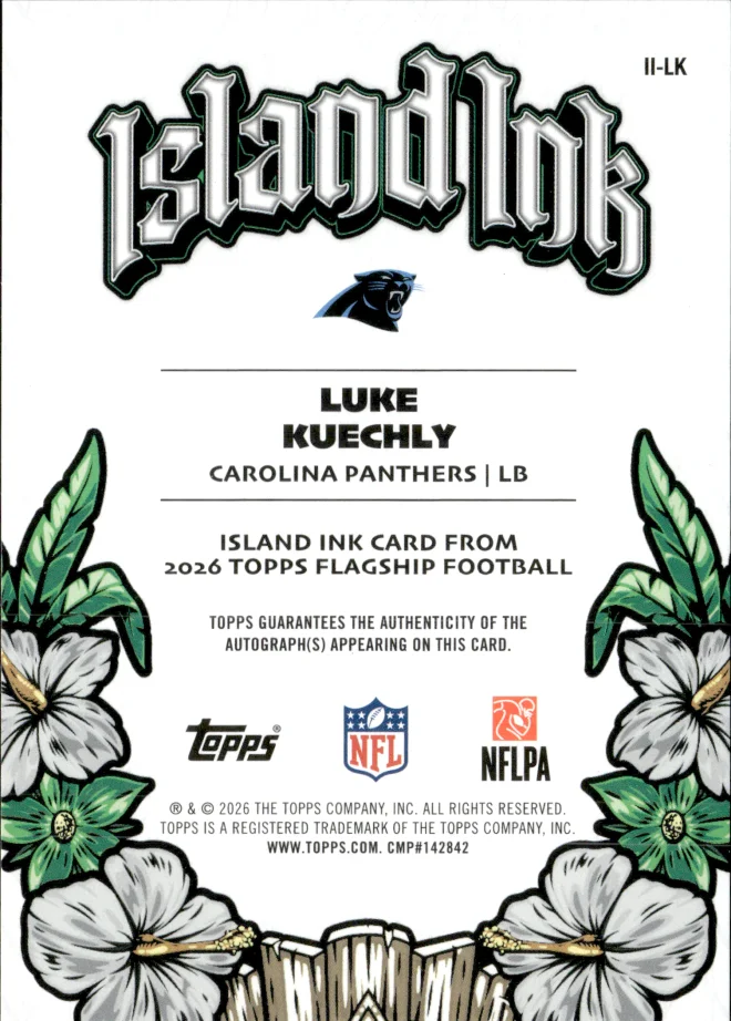 Luke Kuechly card back