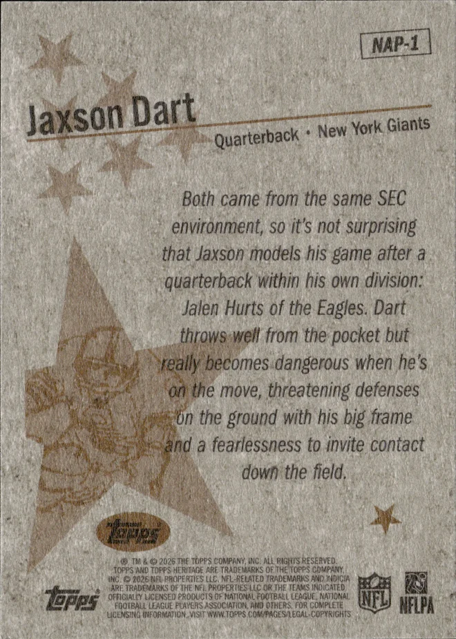 Jaxson Dart card back