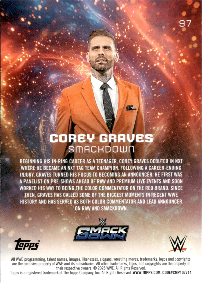 Corey Graves card back