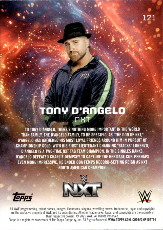 Tony D'Angelo card back