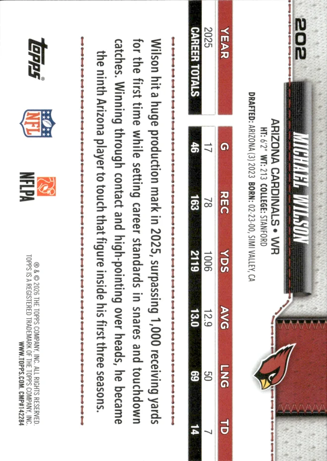 Michael Wilson card back