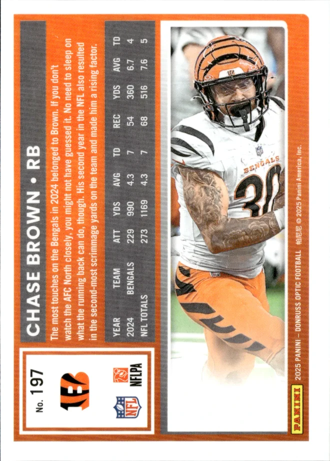 Chase Brown card back