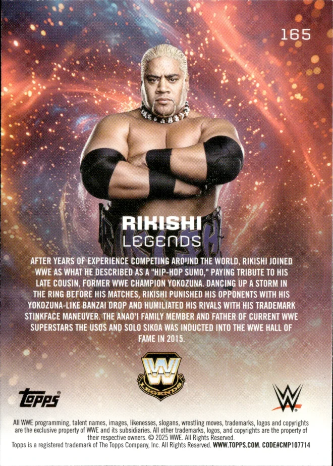 Rikishi card back