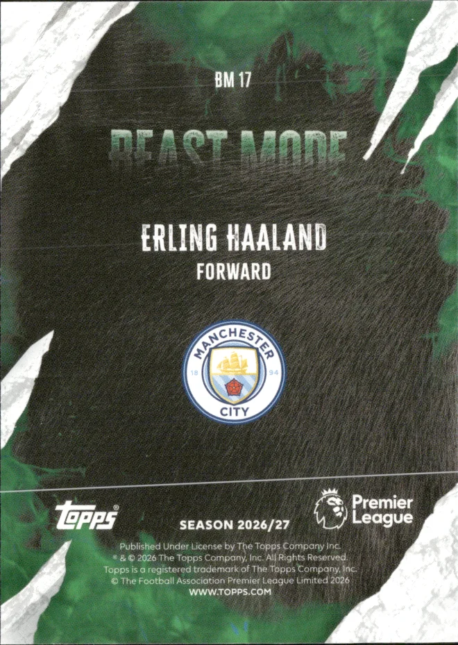 Erling Haaland card back