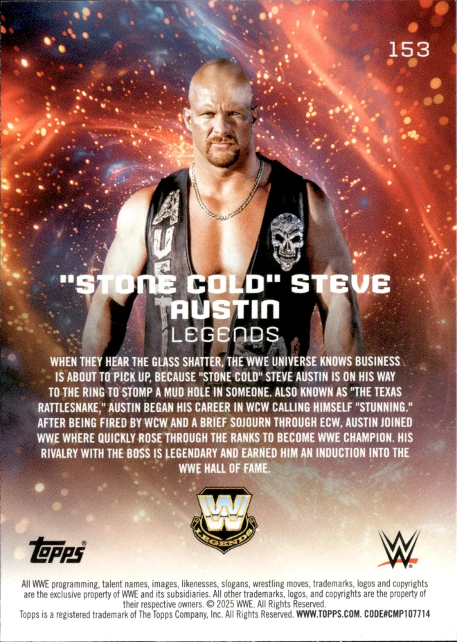 "Stone Cold" Steve Austin card back