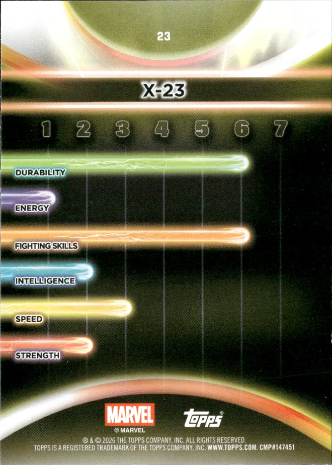 X-23 card back