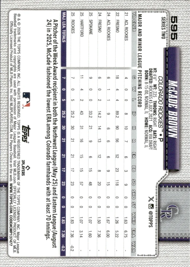 McCade Brown card back