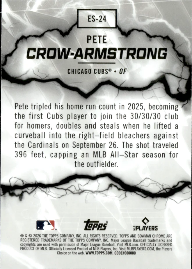 Pete Crow-Armstrong card back