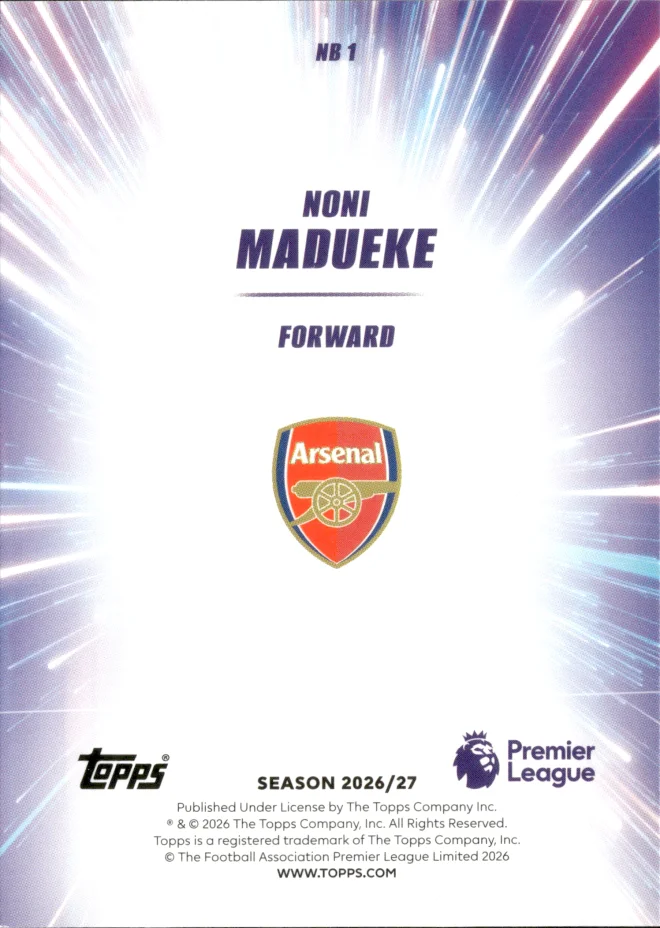 Noni Madueke card back