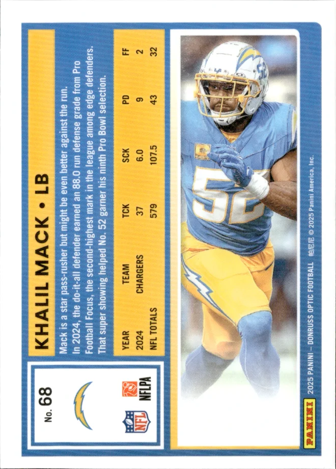 Khalil Mack card back