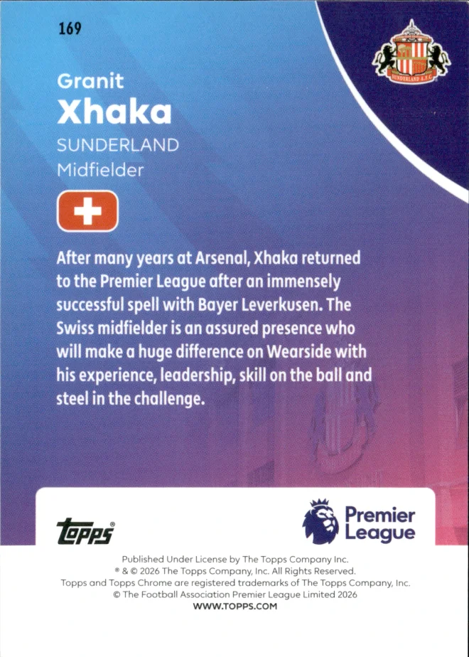 Granit Xhaka card back