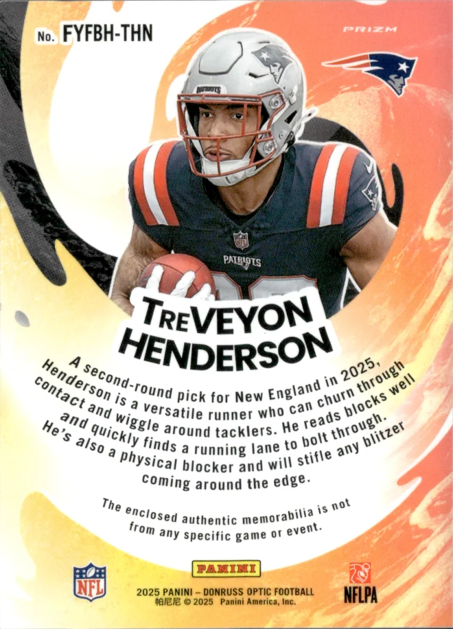 TreVeyon Henderson card back
