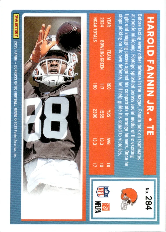 Harold Fannin Jr. card back