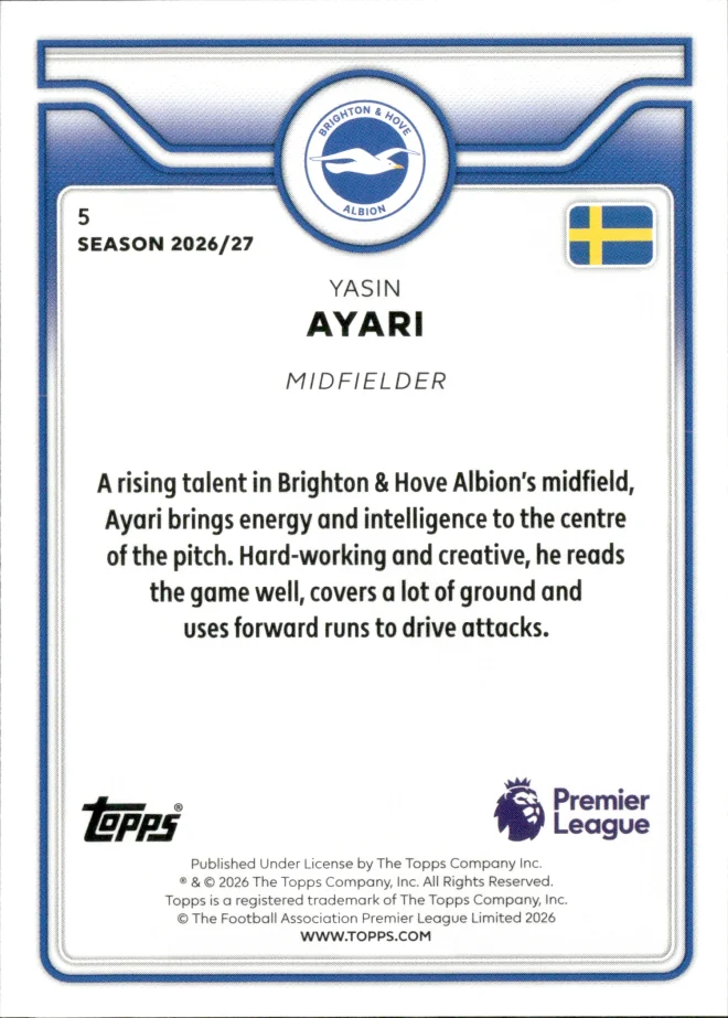 Yasin Ayari card back