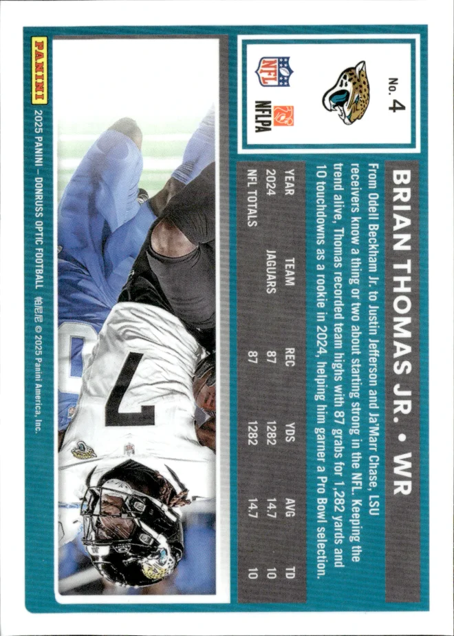 Brian Thomas Jr. card back