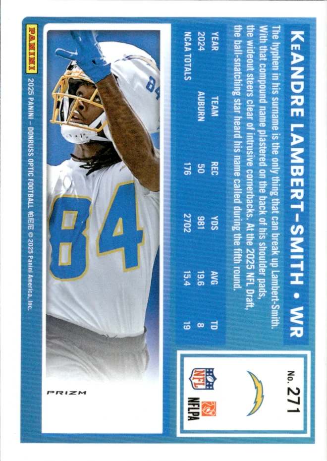 KeAndre Lambert-Smith card back