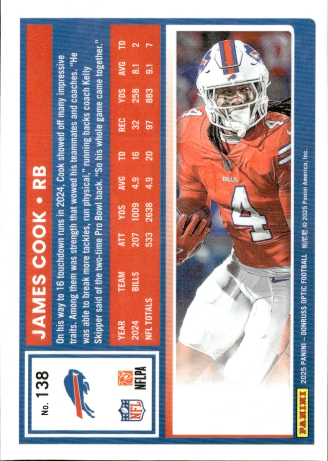 James Cook card back