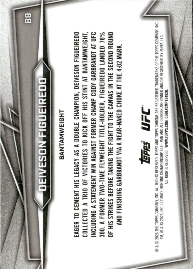 Deiveson Figueiredo card back