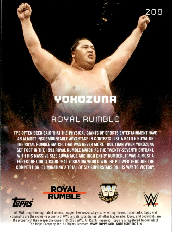 Yokozuna card back