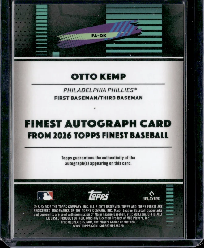 Otto Kemp card back