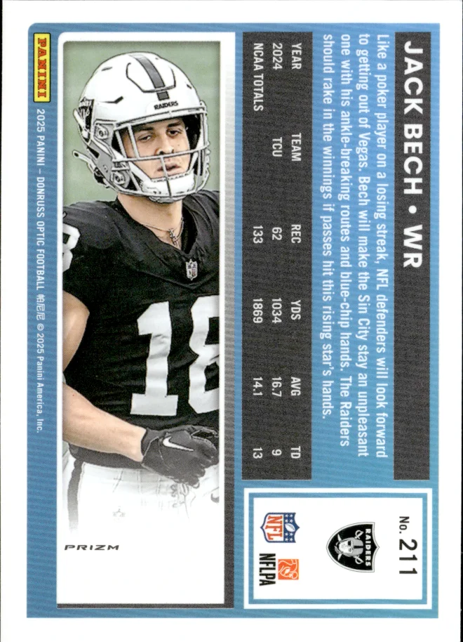 Jack Bech card back
