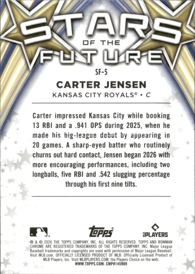 Carter Jensen card back