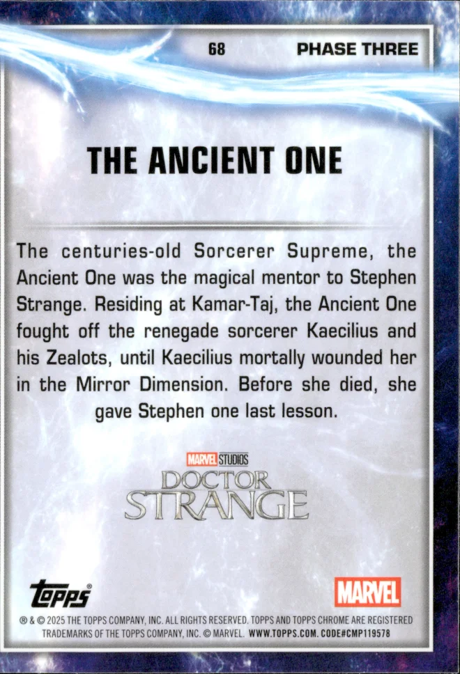 The Ancient One card back