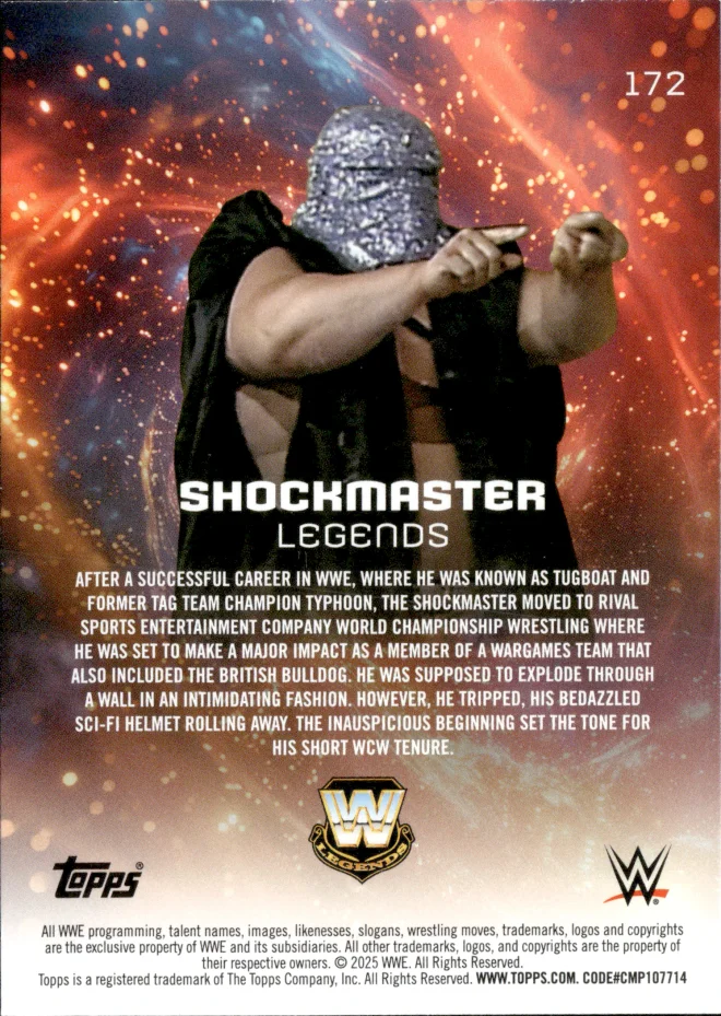Shockmaster card back