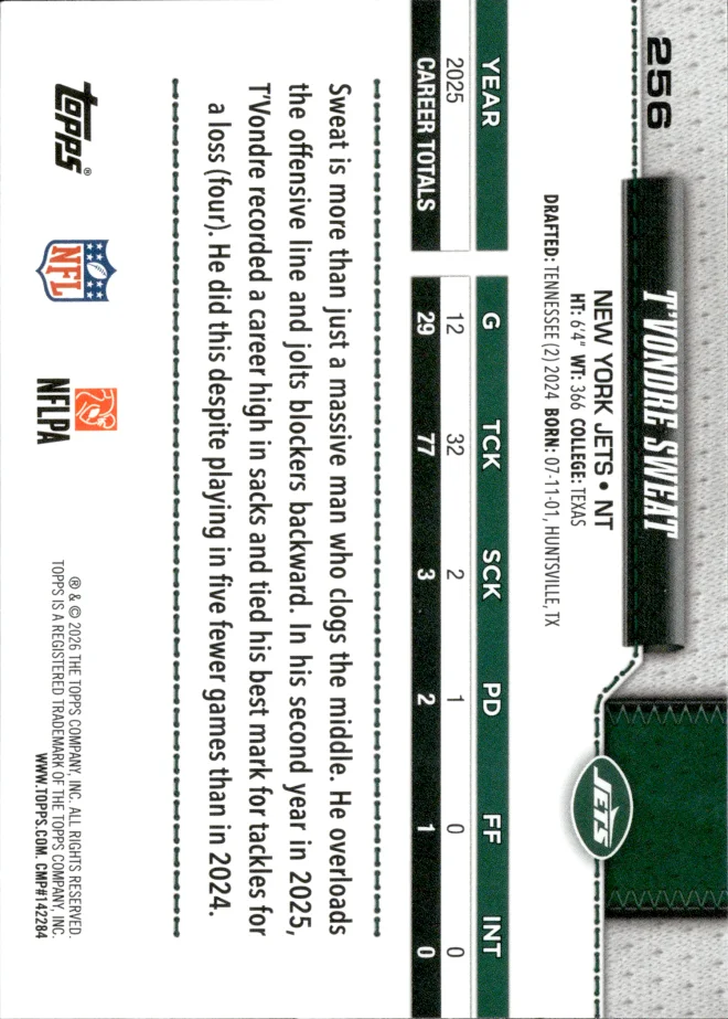 T'Vondre Sweat card back