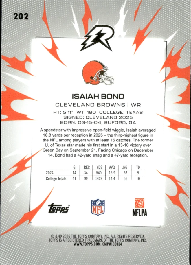 Isaiah Bond card back