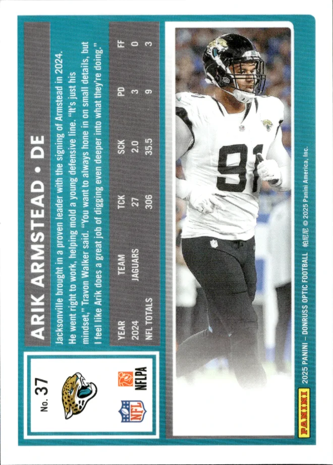 Arik Armstead card back