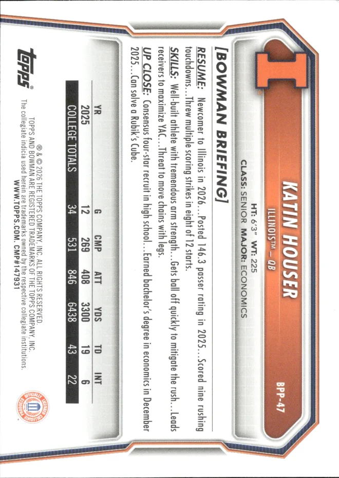 Katin Houser card back