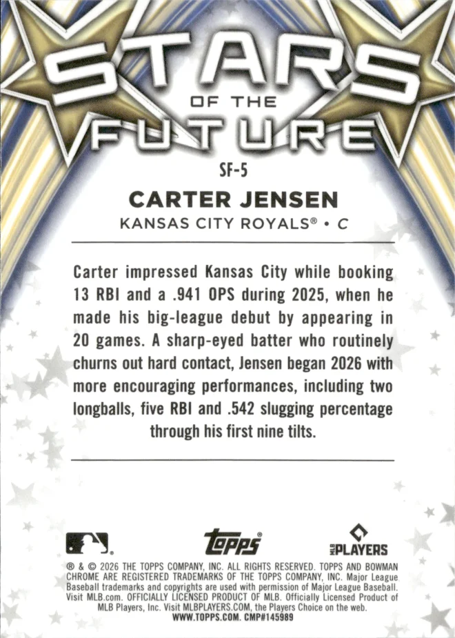 Carter Jensen card back