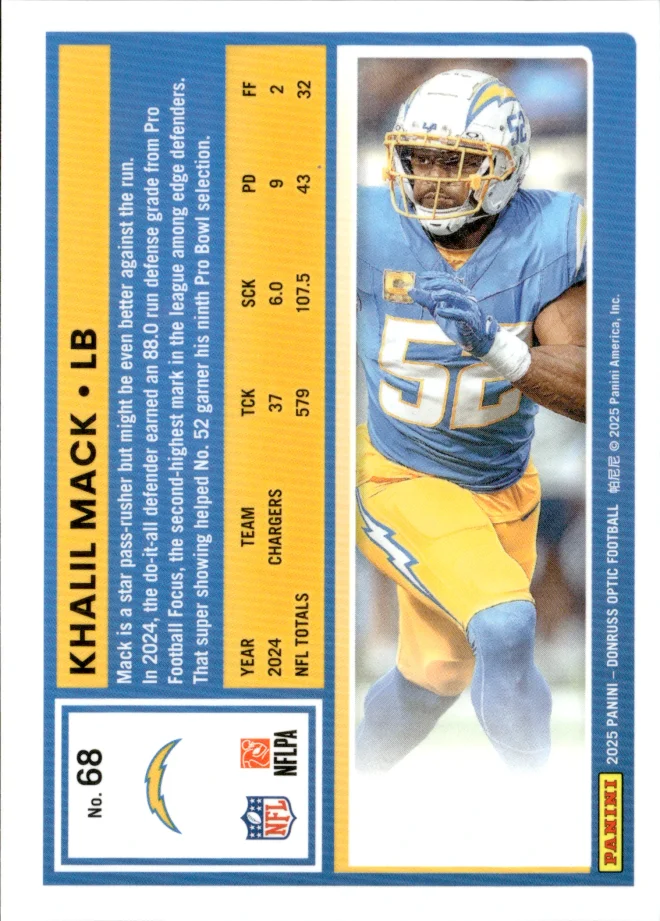 Khalil Mack card back
