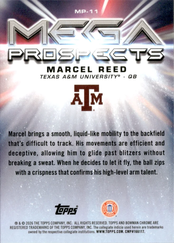 Marcel Reed card back