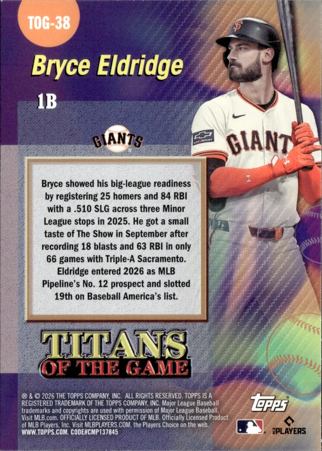 Bryce Eldridge card back