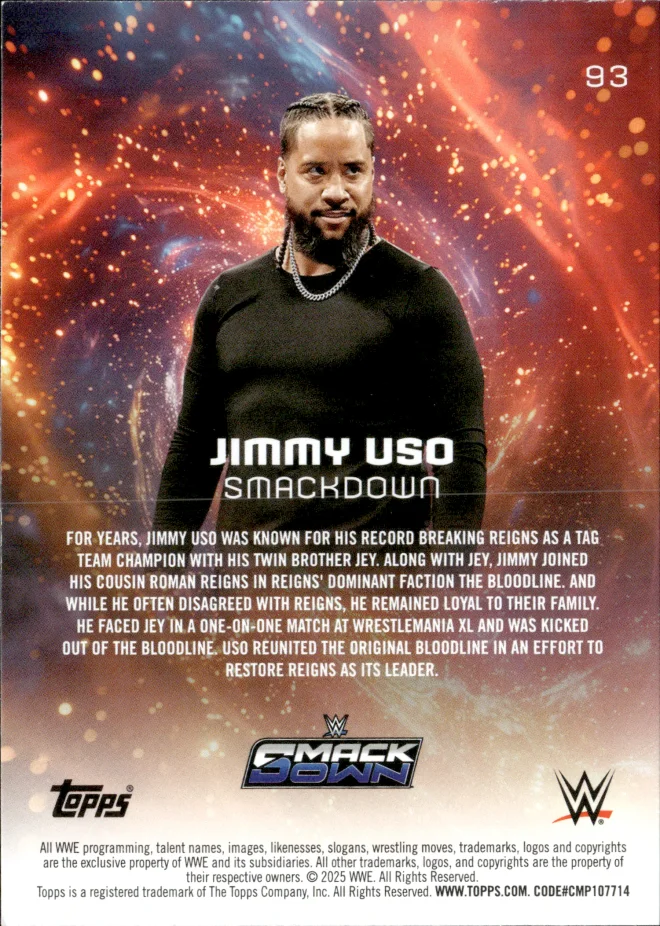 Jimmy Uso card back