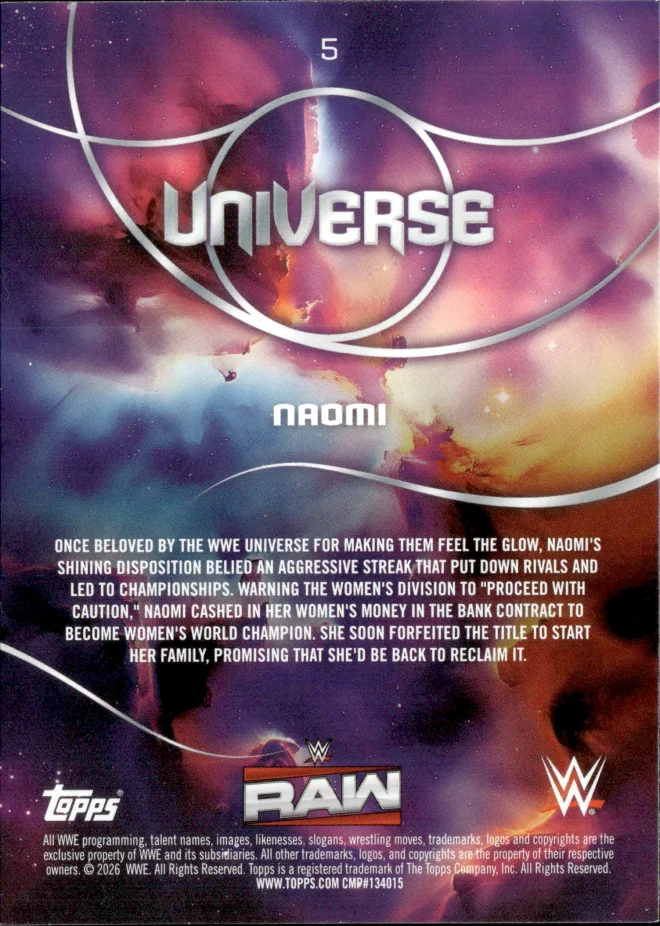 Naomi card back