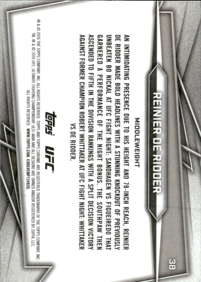 Reinier de Ridder card back