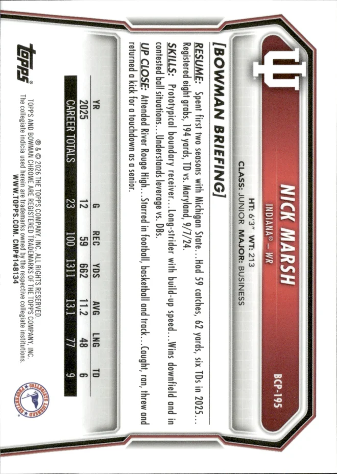 Nick Marsh card back